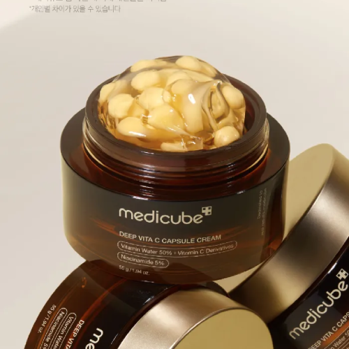كريم كبسولات الكولاجين بفيتامين سي Medicube DEEP V...