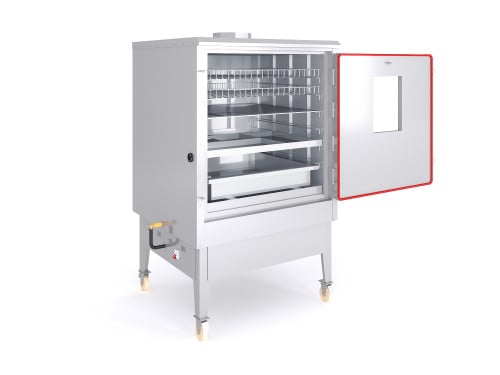 فرن الجامبو الكبير ستانلس مطور ( باب بدون زجاج )