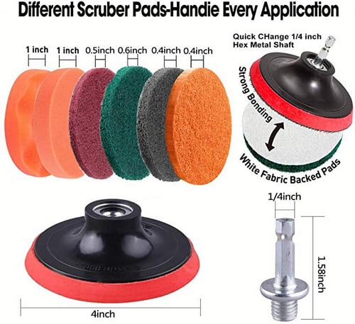 فرش تنظيف و تلميع للدريل او الإمباكت