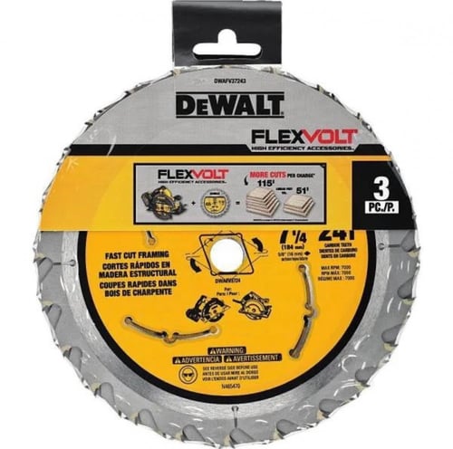 Dewalt سلاح منشار القرص 7.1/4 3قطع