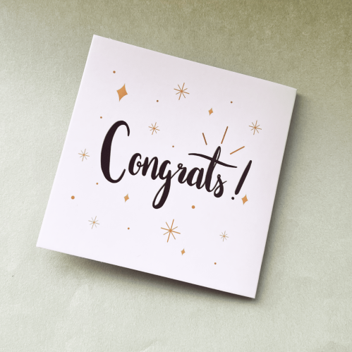 بطاقة إهداء - Congrats