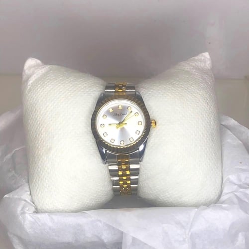 ساعة شبيه رولكس أطفال عصرية ذات كرستال براق، مطلية...