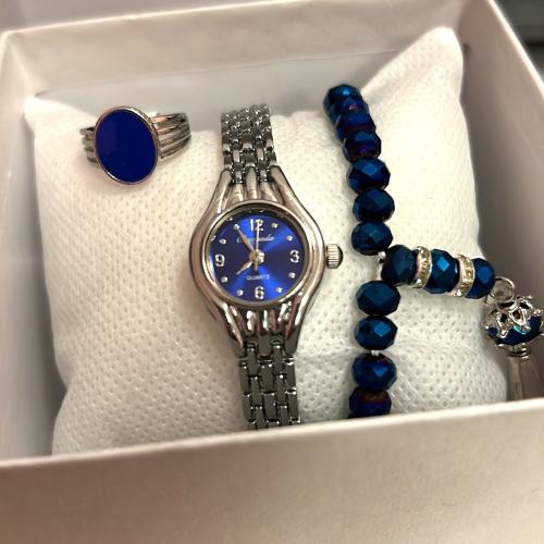 3 قطع من مجموعة الطفل المدلل ,سبحة ,خاتم ,ساعة يد...