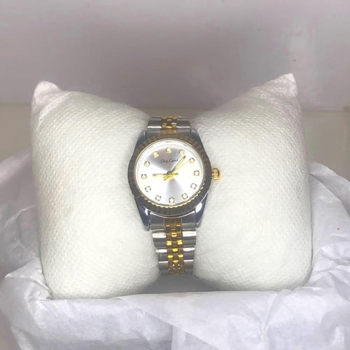 ساعة شبيه رولكس أطفال عصرية ذات كرستال براق، مطلية...