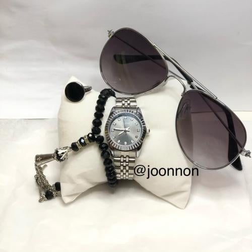 4 قطع من مجموعة الطفل المدلل ,سبحة ,خاتم ,ساعة يد...