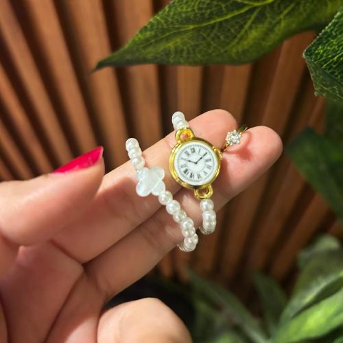 3 قطع من طقم المجوهرات الأنيق للمواليد ،ساعة بمقبض...