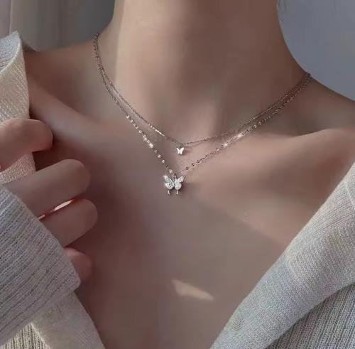 سلسال الفراشتين فضة عيار ٩٢٥
