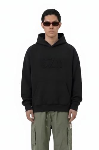 Black hoodie with SZN logo