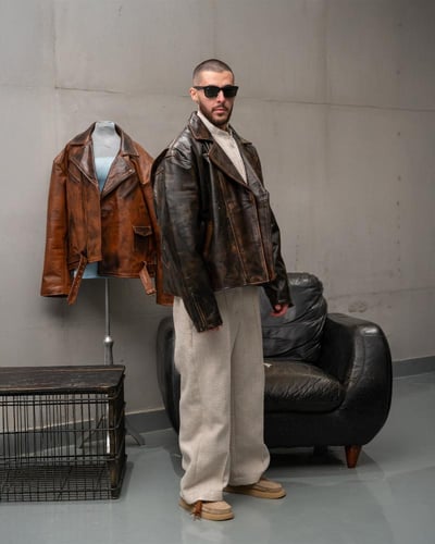 Dark Brown Genuine Leather jacket