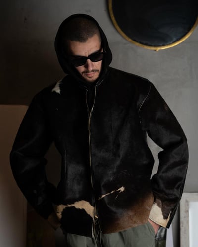 Jacket Croc & Cow Leather