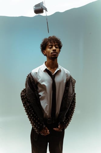 Studded real leather biker jacket - SZN