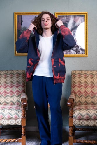 SZN Street Flame Zip Hoodie