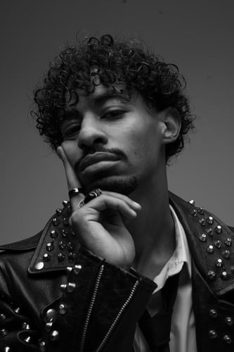 Studded real leather biker jacket - SZN