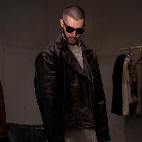 Dark Brown Genuine Leather jacket