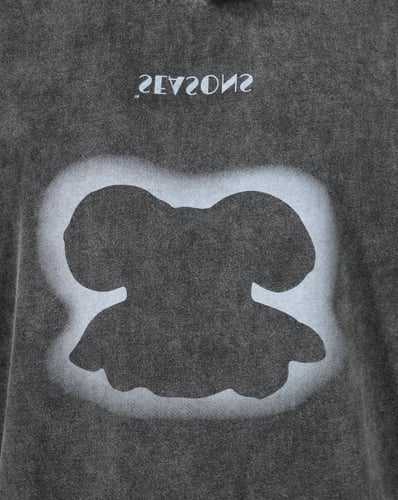 washed black teddy bear t shirt