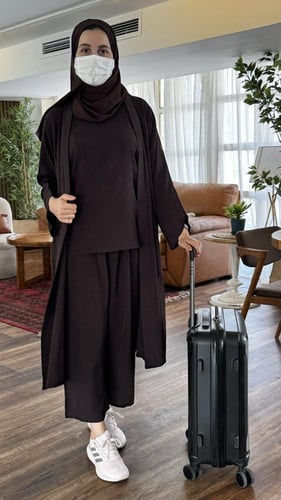 عباية سفر لون ( بني ) 208