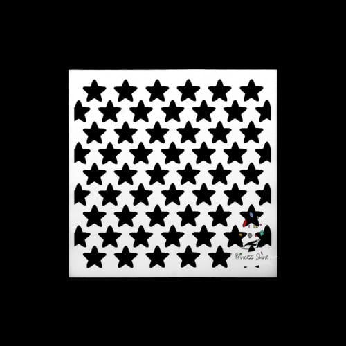 265 - ورق استنسل نجوم 13سم * 13سم