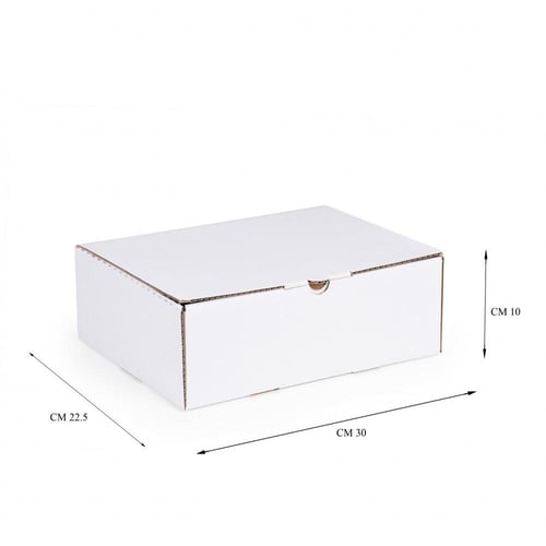 كرتون شحن أبيض 30*22.5*10 سم