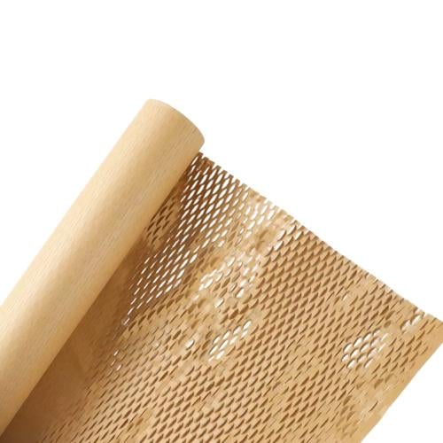 رول ورق تغليف كرافت - بتصميم خلية نحل | 20 متر *50...