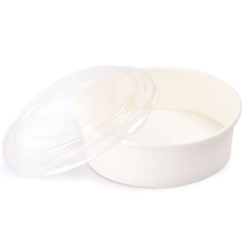 (25) زبدية بيضاء بدون غطاء 24 اونص /150م