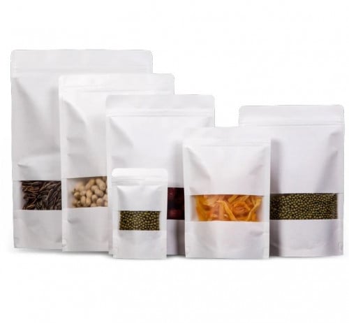 (50) اكياس ابيض بنافذة 250 جرام