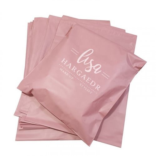 طباعة اكياس شحن وردي