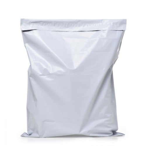 (50) اكياس شحن محكم الإغلاق ابيض 32*45 سم