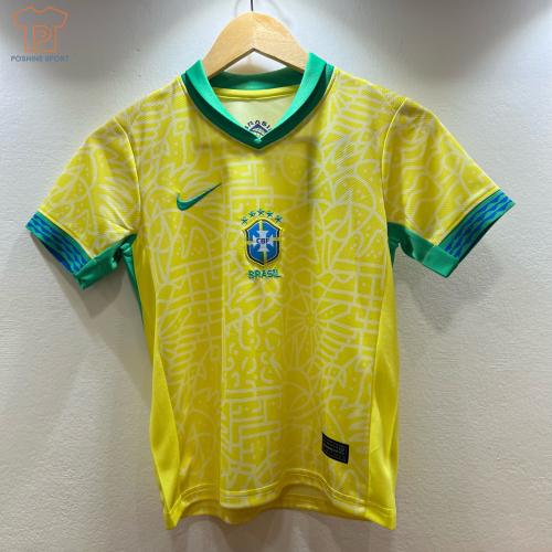 طقم منتخب البرازيل الاساسي أطفال 24/25