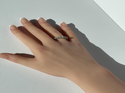 خاتم اكوامارين dandle ومطاط