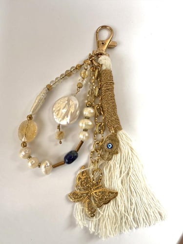 تعليقة شنطة وجوال سترين ولابيس ولؤلؤ