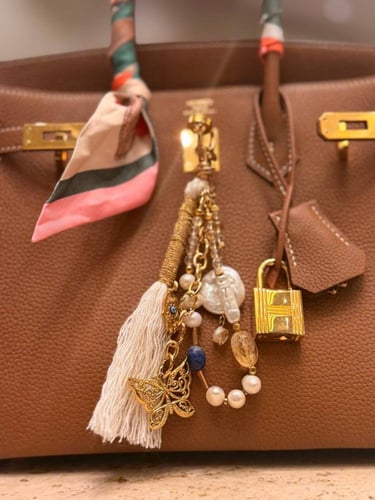 تعليقة شنطة وجوال سترين ولابيس ولؤلؤ