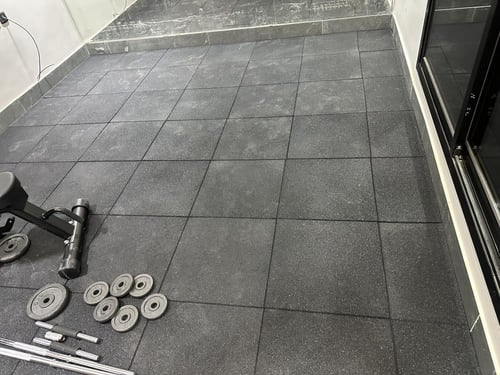 أرضية نادي مطاط خشنة - rubber gym floor
