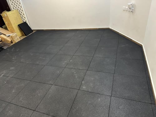 أرضية نادي مطاط خشنة - rubber gym floor