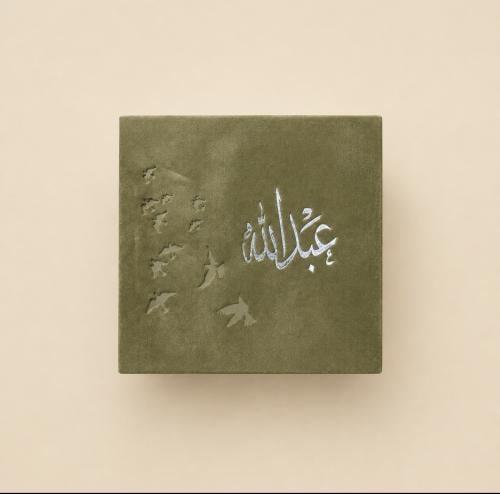 علبة مخمل انيقه مع تصميم