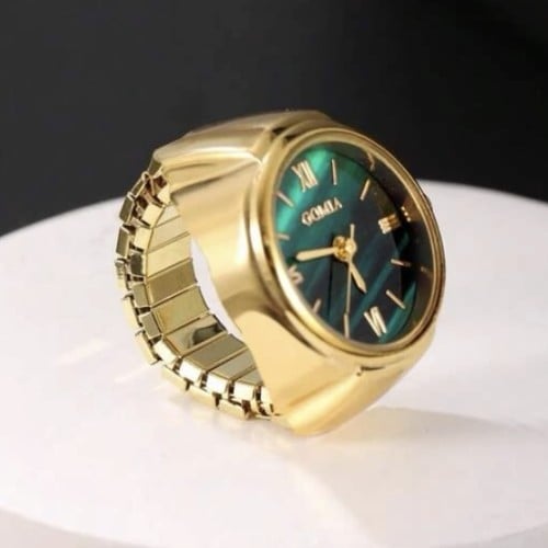 خاتم بتصميم ساعة