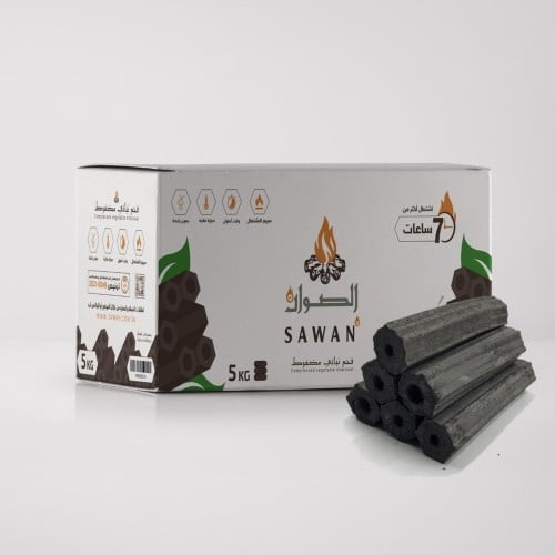 فحم الصوان السداسي 5 كيلو للتخييم والشواء