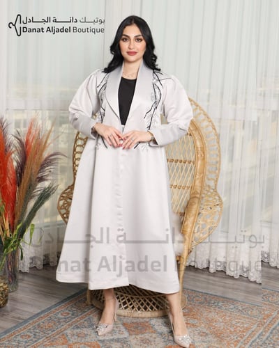 فستان قطعتين شك وفستان داخلي اسود كريب متعدد الالو...