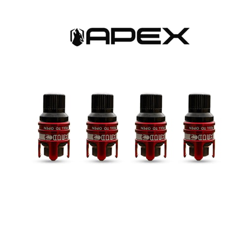 A set of 4 Apex RCV external ventilation valves
