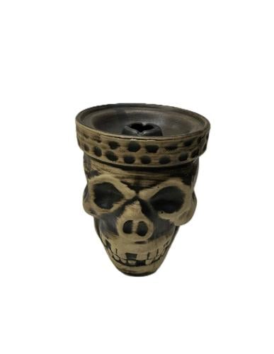 Clay head of shisha in the shape of a skull