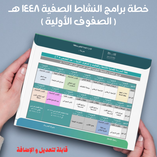 خطة برامج النشاط الصفية 1448 ( صفوف أولية )