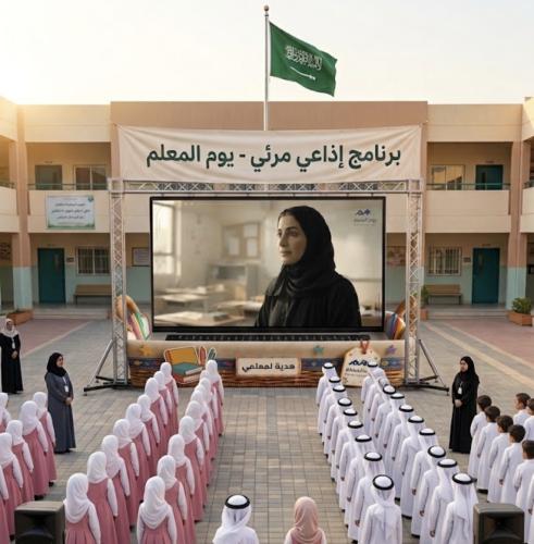 برنامج إذاعي ليوم المعلم الصفوف العليا