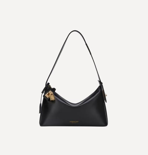 Gold Black Hobo Bag - verafiedny