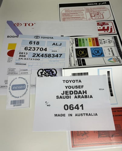 بكج استكرات كامري 1998-2002 وسط بصورة