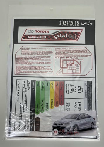 بكج استكرات يارس 2018-2022 وسط بصورة