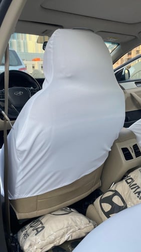 تلبيسة مقاعد هيونداي قطن ابيض