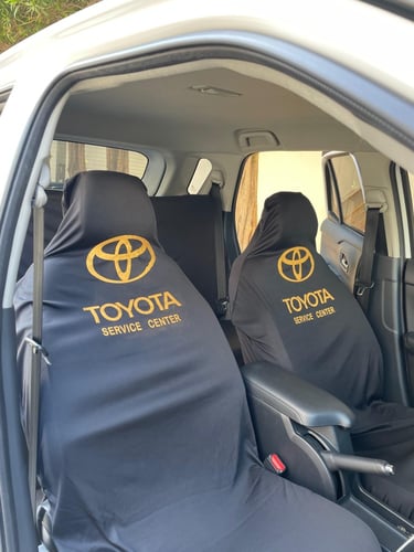 تلبيسة مقاعد تويوتا قطن اسود
