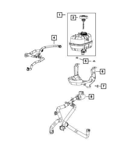 قربة ماء رديتر جيب رانجلر (2018 -2026) اصلي موبار