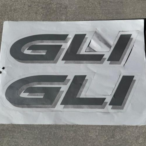 طقم استكر ابواب Gli (فضي)