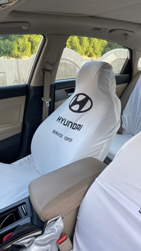 تلبيسة مقاعد هيونداي قطن ابيض