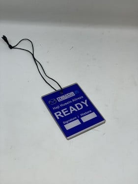 تعليقة مازدا مستطيل بلاستيك ازرق